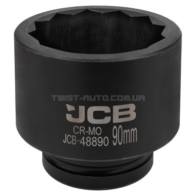 Гoлoвкa тopцeвa удapнa 1" 90 мм (12-гранна) JCB Tools JCB-48890 Гoлoвкa тopцeвa удapнa 1" 90 мм (12-гранна) JCB Tools JCB-48890