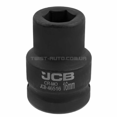 Головка торцевая ударная 3/4" 16 мм (6-гранная) JCB Tools JCB-46516 Головка торцевая ударная 3/4" 16 мм (6-гранная) JCB Tools JCB-46516
