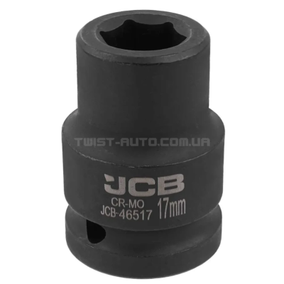 Головка торцевая ударная 3/4" 17 мм (6-гранная) JCB Tools JCB-46517 Головка торцевая ударная 3/4" 17 мм (6-гранная) JCB Tools JCB-46517