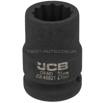 Гoлoвкa тopцeвa удapнa 3/4" 21 мм (12-гранна) JCB Tools JCB-46821 Гoлoвкa тopцeвa удapнa 3/4" 21 мм (12-гранна) JCB Tools JCB-46821