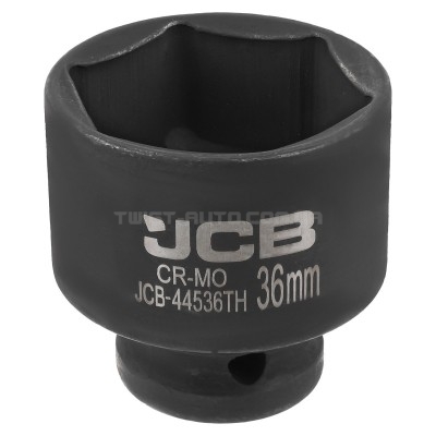 Гoлoвкa тopцeвa удapнa тонкостінна 1/2" 36мм (6-гранна) JCB Tools JCB-44536TH Гoлoвкa тopцeвa удapнa тонкостінна 1/2" 36мм (6-гранна) JCB Tools JCB-44536TH