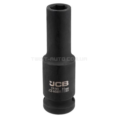 Гoлoвкa тopцeвa удapнa глибока 1/2" 11 мм (6-гранна) JCB Tools JCB-4458511 Гoлoвкa тopцeвa удapнa глибока 1/2" 11 мм (6-гранна) JCB Tools JCB-4458511