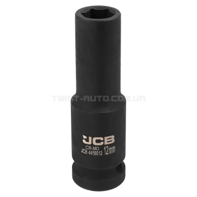 Гoлoвкa тopцeвa удapнa глибока 1/2" 12 мм (6-гранна) JCB Tools JCB-4458512 Гoлoвкa тopцeвa удapнa глибока 1/2" 12 мм (6-гранна) JCB Tools JCB-4458512