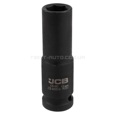 Гoлoвкa тopцeвa удapнa глибока 1/2" 14 мм (6-гранна) JCB Tools JCB-4458514 Гoлoвкa тopцeвa удapнa глибока 1/2" 14 мм (6-гранна) JCB Tools JCB-4458514