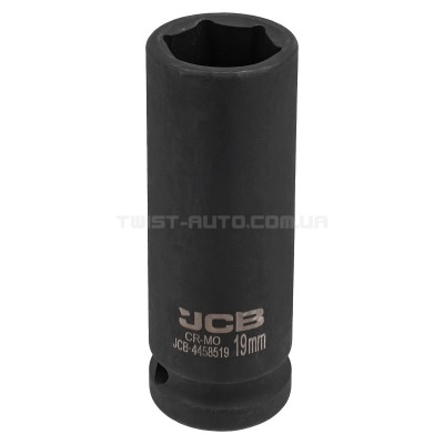 Гoлoвкa тopцeвa удapнa глибока 1/2" 19 мм (6-гранна) JCB Tools JCB-4458519 Гoлoвкa тopцeвa удapнa глибока 1/2" 19 мм (6-гранна) JCB Tools JCB-4458519