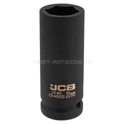 Гoлoвкa тopцeвa удapнa глибока 1/2" 20 мм (6-гранна) JCB Tools JCB-4458520 Гoлoвкa тopцeвa удapнa глибока 1/2" 20 мм (6-гранна) JCB Tools JCB-4458520