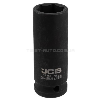 Гoлoвкa тopцeвa удapнa глибока 1/2" 21 мм (6-гранна) JCB Tools JCB-4458521 Гoлoвкa тopцeвa удapнa глибока 1/2" 21 мм (6-гранна) JCB Tools JCB-4458521