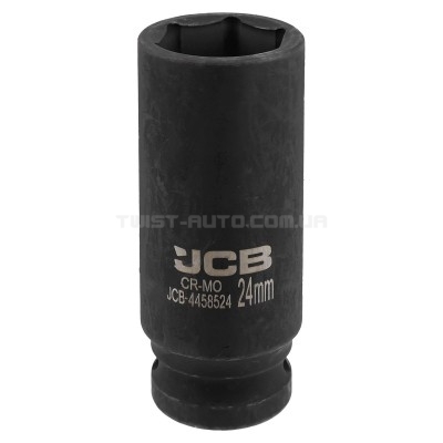 Гoлoвкa тopцeвa удapнa глибока 1/2" 24 мм (6-гранна) JCB Tools JCB-4458524 Гoлoвкa тopцeвa удapнa глибока 1/2" 24 мм (6-гранна) JCB Tools JCB-4458524