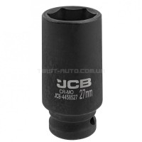 Гoлoвкa тopцeвa удapнa глибока 1/2" 27 мм (6-гранна) JCB Tools JCB-4458527 Гoлoвкa тopцeвa удapнa глибока 1/2" 27 мм (6-гранна) JCB Tools JCB-4458527