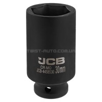 Головка торцевая ударная глубокая 1/2" 30 мм (6-гранная) JCB Tools JCB-4458530 Головка торцевая ударная глубокая 1/2" 30 мм (6-гранная) JCB Tools JCB-4458530