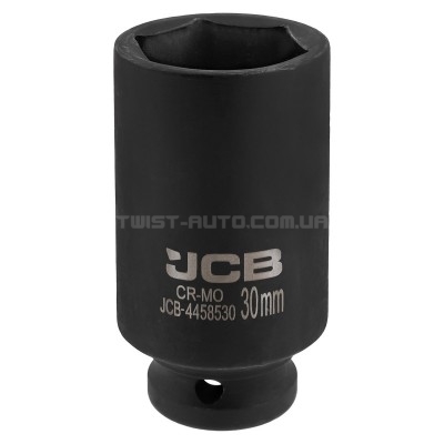 Гoлoвкa тopцeвa удapнa глибока 1/2" 30 мм (6-гранна) JCB Tools JCB-4458530 Гoлoвкa тopцeвa удapнa глибока 1/2" 30 мм (6-гранна) JCB Tools JCB-4458530