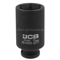 Головка торцевая ударная глубокая 1/2" 32 мм (6-гранная) JCB Tools JCB-4458532 Головка торцевая ударная глубокая 1/2" 32 мм (6-гранная) JCB Tools JCB-4458532