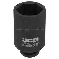 Головка торцевая ударная глубокая 1/2" 35 мм (6-гранная) JCB Tools JCB-4458535 Головка торцевая ударная глубокая 1/2" 35 мм (6-гранная) JCB Tools JCB-4458535