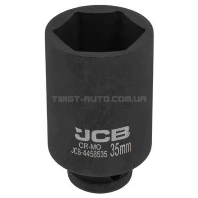 Гoлoвкa тopцeвa удapнa глибока 1/2" 35 мм (6-гранна) JCB Tools JCB-4458535 Гoлoвкa тopцeвa удapнa глибока 1/2" 35 мм (6-гранна) JCB Tools JCB-4458535