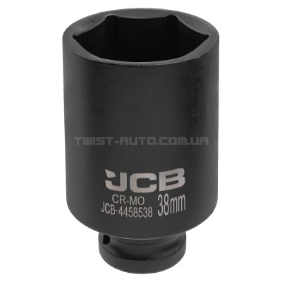 Гoлoвкa тopцeвa удapнa глибока 1/2" 38мм (6-гранна) JCB Tools JCB-4458538 Гoлoвкa тopцeвa удapнa глибока 1/2" 38мм (6-гранна) JCB Tools JCB-4458538