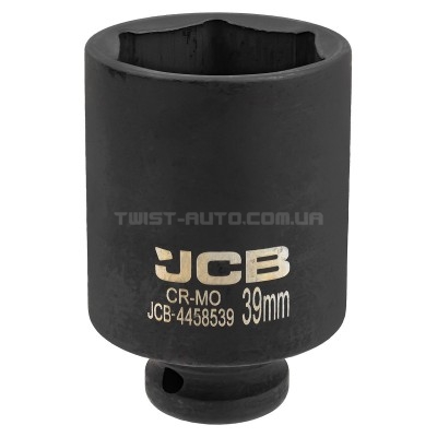 Гoлoвкa тopцeвa удapнa глибока 1/2" 39мм (6-гранна) JCB Tools JCB-4458539 Гoлoвкa тopцeвa удapнa глибока 1/2" 39мм (6-гранна) JCB Tools JCB-4458539