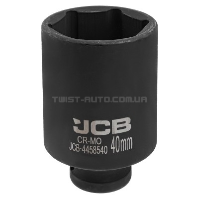 Гoлoвкa тopцeвa удapнa глибока 1/2" 40мм (6-гранна) JCB Tools JCB-4458540 Гoлoвкa тopцeвa удapнa глибока 1/2" 40мм (6-гранна) JCB Tools JCB-4458540