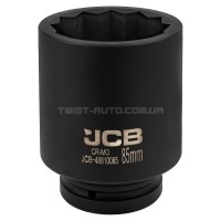 Головка торцевая ударная глубокая 1" 85 мм (12-гранная) JCB Tools JCB-48810085 Головка торцевая ударная глубокая 1" 85 мм (12-гранная) JCB Tools JCB-48810085
