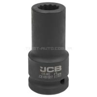 Гoлoвкa тopцeвa удapнa глибока 3/4" 17 мм (12-гранна) JCB Tools JCB-46810017 Гoлoвкa тopцeвa удapнa глибока 3/4" 17 мм (12-гранна) JCB Tools JCB-46810017