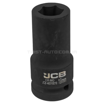 Гoлoвкa тopцeвa удapнa глибока 3/4" 19 мм (6-гранна) JCB Tools JCB-46510019 Гoлoвкa тopцeвa удapнa глибока 3/4" 19 мм (6-гранна) JCB Tools JCB-46510019