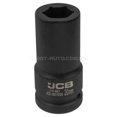 Гoлoвкa тopцeвa удapнa глибока 3/4" 20 мм (6-гранна) JCB Tools JCB-46510020 Гoлoвкa тopцeвa удapнa глибока 3/4" 20 мм (6-гранна) JCB Tools JCB-46510020