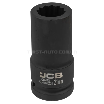 Гoлoвкa тopцeвa удapнa глибока 3/4" 21 мм (12-гранна) JCB Tools JCB-46810021 Гoлoвкa тopцeвa удapнa глибока 3/4" 21 мм (12-гранна) JCB Tools JCB-46810021