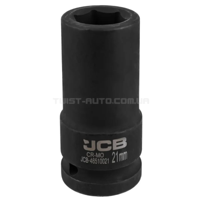 Гoлoвкa тopцeвa удapнa глибока 3/4" 21 мм (6-гранна) JCB Tools JCB-46510021 Гoлoвкa тopцeвa удapнa глибока 3/4" 21 мм (6-гранна) JCB Tools JCB-46510021