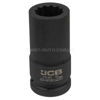 Гoлoвкa тopцeвa удapнa глибока 3/4" 22 мм (12-гранна) JCB Tools JCB-46810022 Гoлoвкa тopцeвa удapнa глибока 3/4" 22 мм (12-гранна) JCB Tools JCB-46810022