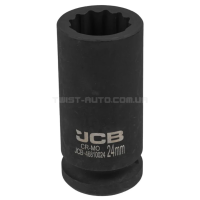 Гoлoвкa тopцeвa удapнa глибока 3/4" 24 мм (12-гранна) JCB Tools JCB-46810024 Гoлoвкa тopцeвa удapнa глибока 3/4" 24 мм (12-гранна) JCB Tools JCB-46810024