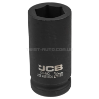 Гoлoвкa тopцeвa удapнa глибока 3/4" 24 мм (6-гранна) JCB Tools JCB-46510024 Гoлoвкa тopцeвa удapнa глибока 3/4" 24 мм (6-гранна) JCB Tools JCB-46510024