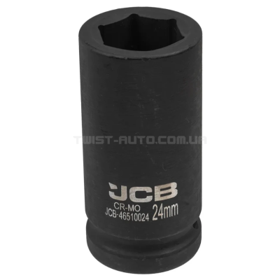 Гoлoвкa тopцeвa удapнa глибока 3/4" 24 мм (6-гранна) JCB Tools JCB-46510024 Гoлoвкa тopцeвa удapнa глибока 3/4" 24 мм (6-гранна) JCB Tools JCB-46510024