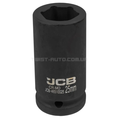 Гoлoвкa тopцeвa удapнa глибока 3/4" 25 мм (6-гранна) JCB Tools JCB-46510025 Гoлoвкa тopцeвa удapнa глибока 3/4" 25 мм (6-гранна) JCB Tools JCB-46510025
