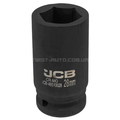 Гoлoвкa тopцeвa удapнa глибока 3/4" 28 мм (6-гранна) JCB Tools JCB-46510028 Гoлoвкa тopцeвa удapнa глибока 3/4" 28 мм (6-гранна) JCB Tools JCB-46510028