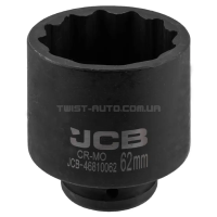 Гoлoвкa тopцeвa удapнa глибока 3/4" 62 мм (12-гранна) JCB Tools JCB-46810062 Гoлoвкa тopцeвa удapнa глибока 3/4" 62 мм (12-гранна) JCB Tools JCB-46810062