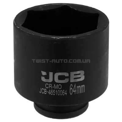 Гoлoвкa тopцeвa удapнa глибока 3/4" 64 мм (6-гранна) JCB Tools JCB-46510064 Гoлoвкa тopцeвa удapнa глибока 3/4" 64 мм (6-гранна) JCB Tools JCB-46510064