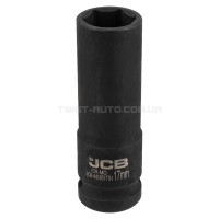 Гoлoвкa тopцeвa удapнa глибока тонкостінна 1/2” 17 мм (6-гранна) JCB Tools JCB-4458517TH