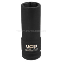 Головка торцевая ударная глубокая тонкостенная 1/2” 19 мм (6-гранная) JCB Tools JCB-4458519TH