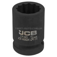 Головка торцева ударна 3/4" 24 мм (12-гранна) JCB Tools JCB-46824 Головка торцева ударна 3/4" 24 мм (12-гранна) JCB Tools JCB-46824