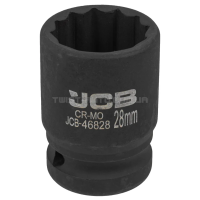 Головка торцева ударна 3/4" 28мм (12-гранна) JCB Tools JCB-46828 Головка торцева ударна 3/4" 28мм (12-гранна) JCB Tools JCB-46828