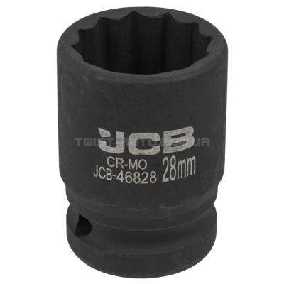 Головка торцева ударна 3/4" 28мм (12-гранна) JCB Tools JCB-46828 Головка торцева ударна 3/4" 28мм (12-гранна) JCB Tools JCB-46828