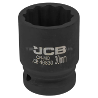 Головка торцева ударна 3/4" 30 мм (12-гранна) JCB Tools JCB-46830 Головка торцева ударна 3/4" 30 мм (12-гранна) JCB Tools JCB-46830