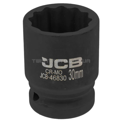 Головка торцевая ударная 3/4" 30 мм (12-гранная) JCB Tools JCB-46830 Головка торцевая ударная 3/4" 30 мм (12-гранная) JCB Tools JCB-46830