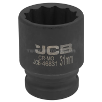 Головка торцева ударна 3/4" 31 мм (12-гранна) JCB Tools JCB-46831 Головка торцева ударна 3/4" 31 мм (12-гранна) JCB Tools JCB-46831