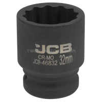 Головка торцева ударна 3/4" 32 мм (12-гранна) JCB Tools JCB-46832 Головка торцева ударна 3/4" 32 мм (12-гранна) JCB Tools JCB-46832