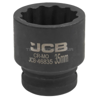 Головка торцева ударна 3/4" 35 мм (12-гранна) JCB Tools JCB-46835 Головка торцева ударна 3/4" 35 мм (12-гранна) JCB Tools JCB-46835