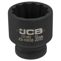 Головка торцева ударна 3/4" 38 мм (12-гранна) JCB Tools JCB-46838 Головка торцева ударна 3/4" 38 мм (12-гранна) JCB Tools JCB-46838