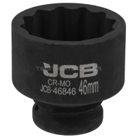 Головка торцева ударна 3/4" 46 мм (12-гранна) JCB Tools JCB-46846 Головка торцева ударна 3/4" 46 мм (12-гранна) JCB Tools JCB-46846