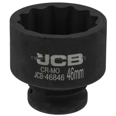 Головка торцевая ударная 3/4" 46 мм (12-гранная) JCB Tools JCB-46846 Головка торцевая ударная 3/4" 46 мм (12-гранная) JCB Tools JCB-46846