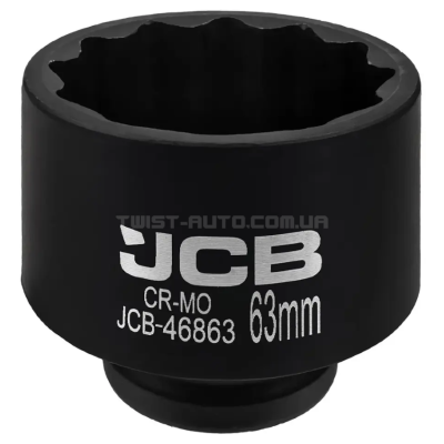 Головка торцева ударна 3/4" 63 мм (12-гр.) JCB Tools JCB-46863 Головка торцева ударна 3/4" 63 мм (12-гр.) JCB Tools JCB-46863