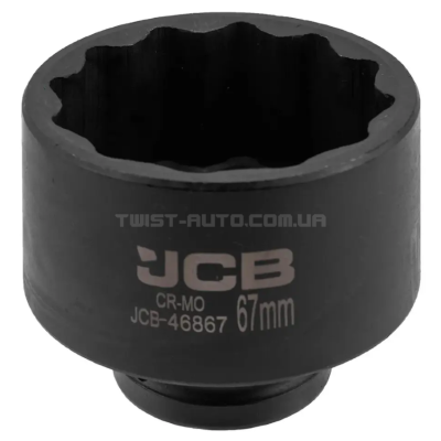 Головка торцева ударна 3/4" 67 мм (12-гр.) JCB Tools JCB-46867 Головка торцева ударна 3/4" 67 мм (12-гр.) JCB Tools JCB-46867